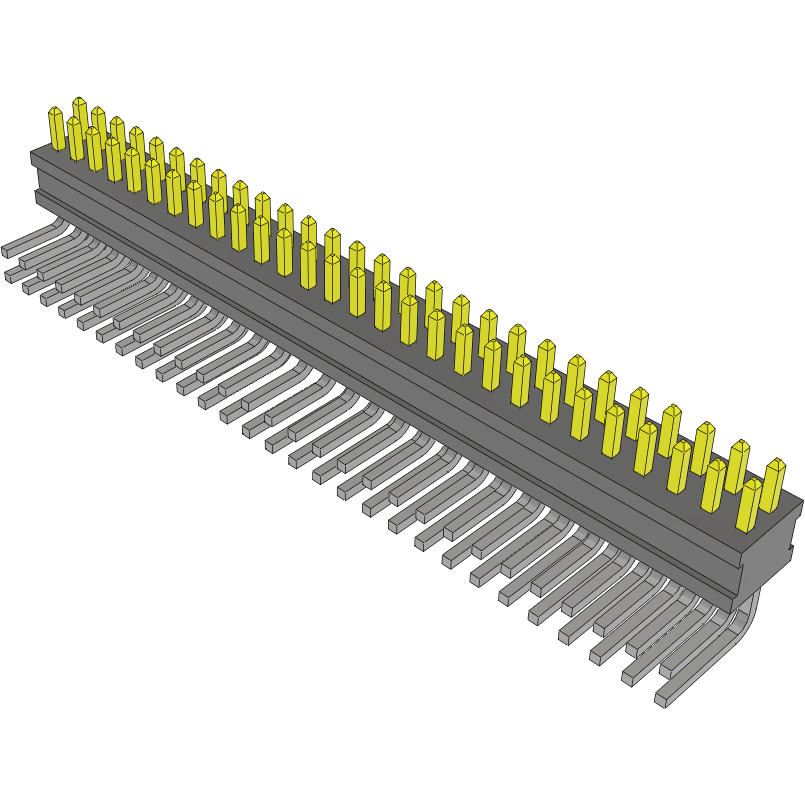 Samtec-FTSH-128-02-L-D-RA Piastre connettori e prese PCB Conn Unshrouded Header HDR 56 POS 1.27mm Solder RA Side Entry Thru-Hole Tube