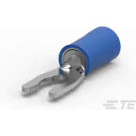 TE Connectivity-52935 Steckverbinderanschlüsse Spring Spade Terminal 14-16AWG Phosphor Bronze Blue 20.29mm Tin Loose