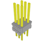 Conn Unshrouded Header HDR 6 POS 1.27mm Solder ST Top Entry Thru-Hole Bulk