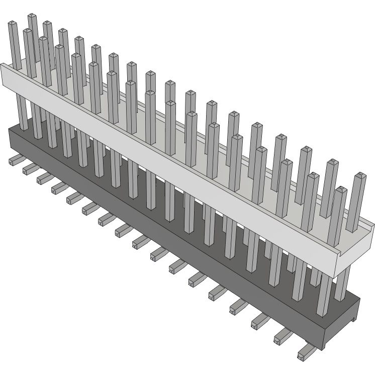 Samtec-HW-17-09-T-D-470-SM-A Cabezales del conector y receptáculos PCB Conn Board Stacker HDR 34 POS 2.54mm Solder ST Top Entry SMD Tube