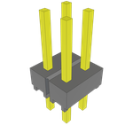 Conn Unshrouded Header HDR 4 POS 2.54mm Solder ST Top Entry Thru-Hole Bulk