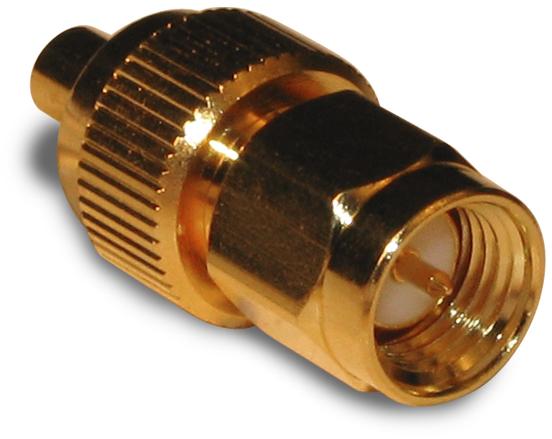 Amphenol RF-242140 RF-Steckverbinder Conn SMA-MMCX Adapter 0Hz to 6GHz 50Ohm ST PL/RCP Gold