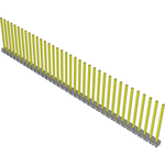 Conn Unshrouded Header HDR 36 POS 2.54mm Solder ST Top Entry Thru-Hole Bulk