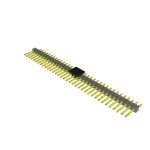 Conn Unshrouded Header HDR 35 POS 2.54mm Solder RA Side Entry SMD Tube