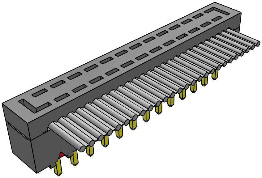 Samtec-HCMD-13-01 Piastre connettori e prese PCB Conn IDC Connector M 26 POS 2.54mm IDT RA Cable Mount Tube