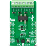 MikroElektronika-MIKROE-5765 Datenkonvertierung, Entwicklungsplatinen und -kits MCP3428 ADC Click Board 240SPS