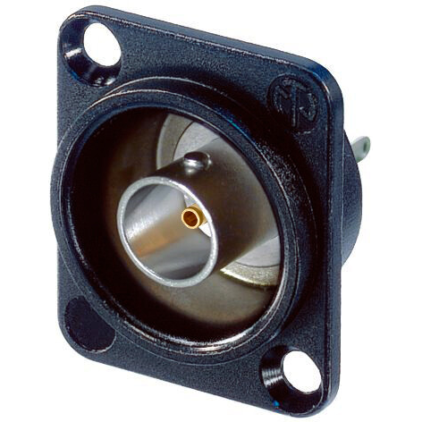 Neutrik Group-NBB75DSIB Connector RF Conn BNC RCP 75Ohm Solder ST Panel Mount Gold