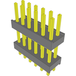 Conn Board Stacker HDR 12 POS 2.54mm Solder ST Top Entry Thru-Hole Bulk