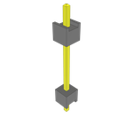 Conn Board Stacker HDR 1 POS 2.54mm Solder ST Top Entry Thru-Hole Bulk