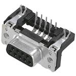 Conn D-Sub F 9 POS 1.37mm Solder RA Thru-Hole 9 Terminal 1 Port
