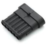 Conn Housing M 6 POS 6mm Crimp ST Cable Mount Black