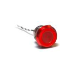 Bulgin Components PLC-MC25MCRRG Interruttore a pressione Switch Push Button ON (OFF) DPDT Flush Round Button 0.5A 24VDC Momentary Panel Mount Wire Lead Bulk