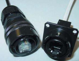 Amphenol-RJ11F21N Steckverbinder, Telefon und Telekommunikation Conn RJ-11 RCP 6 POS ST Panel Mount 6 Terminal 1 Port