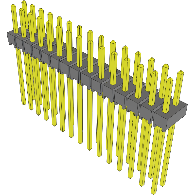 Samtec-TSW-115-11-T-D Steckverbinderleisten und Leiterplattenbuchsen Conn Unshrouded Header HDR 30 POS 2.54mm Solder ST Top Entry Thru-Hole Bulk