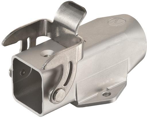 HARTING-19440031250 Schrumpfbalgenadapter Surface Mount Housing 90° 3A Shell Size Stainless Steel Single Lock Han-INOX®