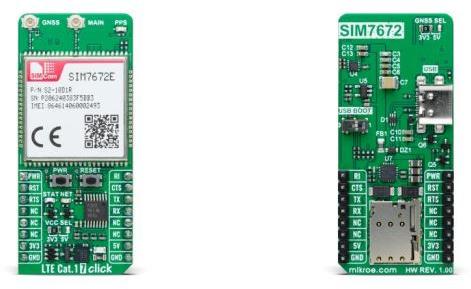 MikroElektronika-MIKROE-6434  SIM7672E Cellular Module Click Board