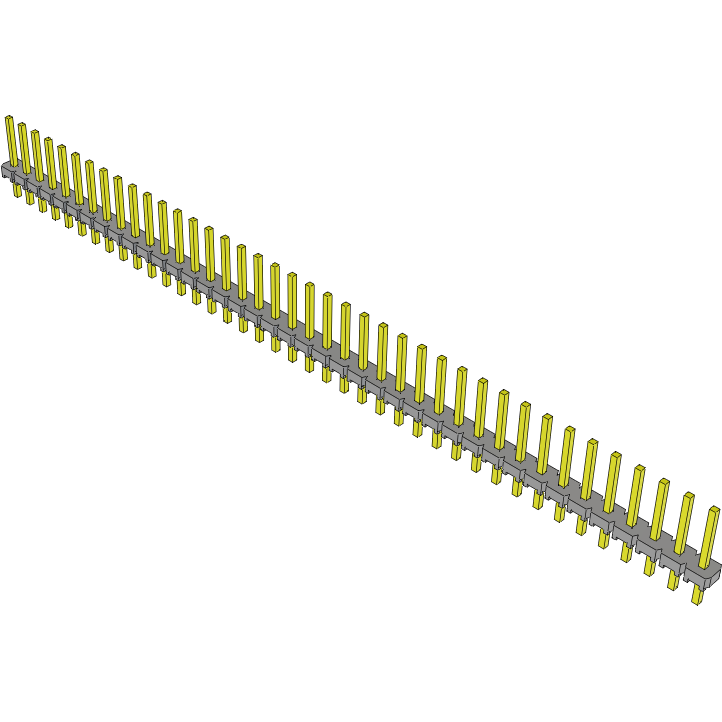 Samtec-MTLW-140-07-G-S-260 Connector Headers and PCB Receptacles Conn Unshrouded Header HDR 40 POS 2.54mm Solder ST Top Entry Thru-Hole Bulk