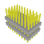 Conn Board Stacker HDR 45 POS 2mm Solder ST Top Entry Thru-Hole Bulk