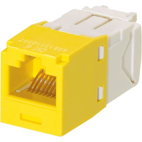 Panduit-CJ688TGYL-24 Steckverbinder, Telefon und Telekommunikation Conn RJ-45 F 8 POS ST Cable Mount 8 Terminal 1 Port Cat 6 Bulk