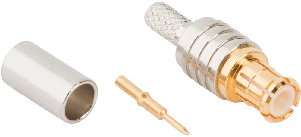 Amphenol RF-919-386P-51S 射频连接器 919-386P-51S Amphenol RF Connectors MCX 0Hz to 6GHz 50Ohm Crimp ST Cable Mount PL Gold - Arrow.com