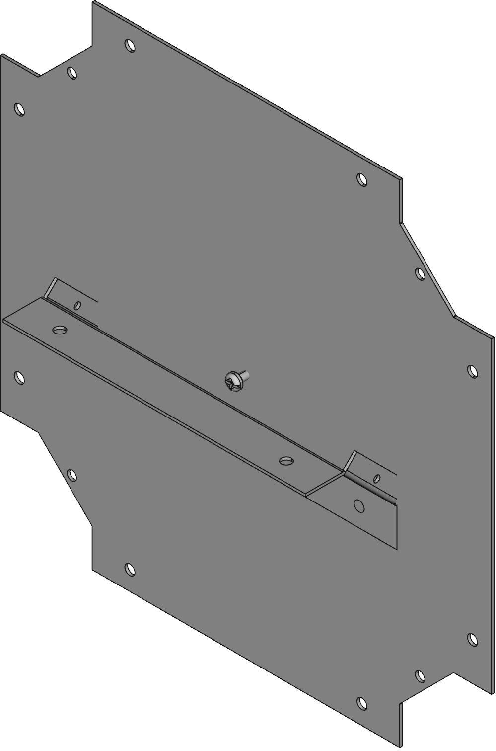 Hammond Manufacturing-CWCF8 Accesorios del cable Wiring Ducts Cross Fitting Square Screw Steel Gray