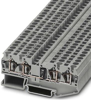 PHOENIX CONTACT-3037782 Steckverbinder, Klemmenblöcke Conn Component Terminal Block F 4 POS Spring Cage T DIN Rail 1.5A