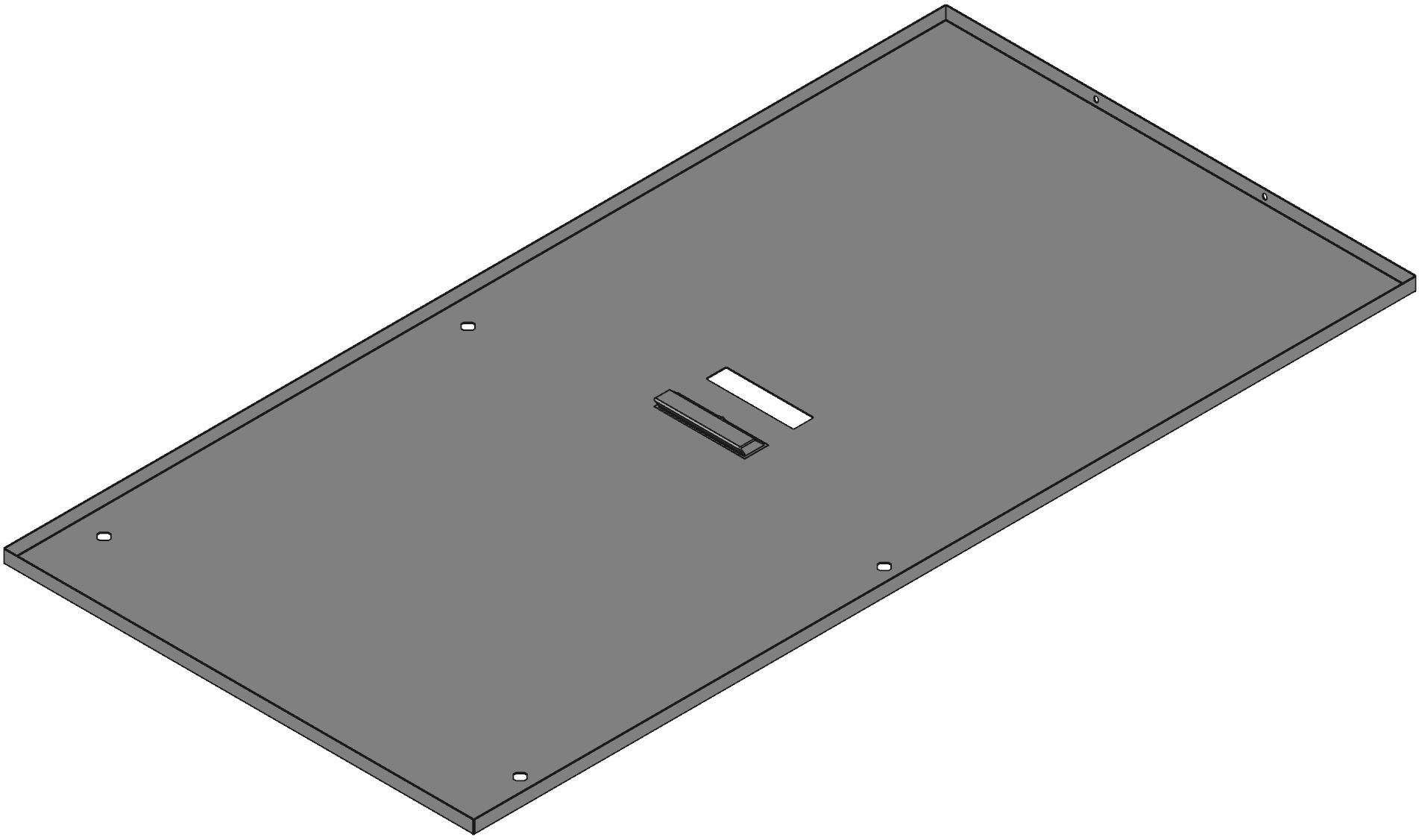 Hammond Manufacturing-CSP5631LG1 null C2 Side Panels (Sold In Pairs), Light Gray, 710mm Length, 1421mm Width, 21mm Height