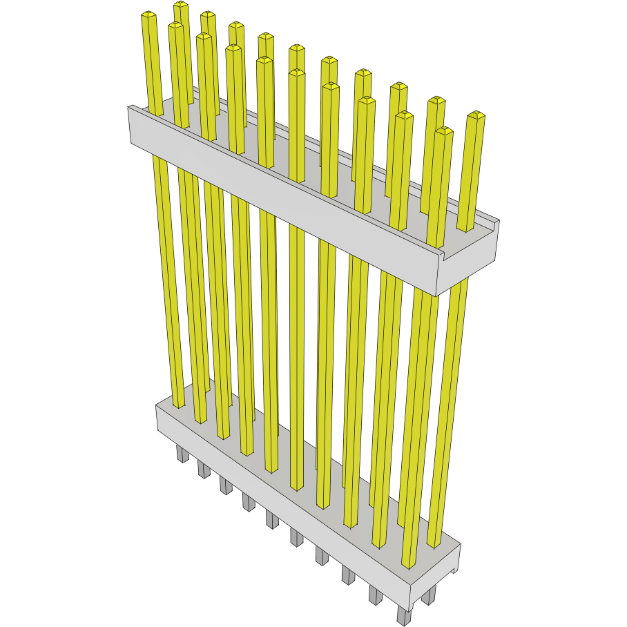 Samtec-HW-10-14-F-D-1062-125 Connector Headers and PCB Receptacles Conn Board Stacker HDR 20 POS 2.54mm Solder ST Top Entry Thru-Hole Bulk