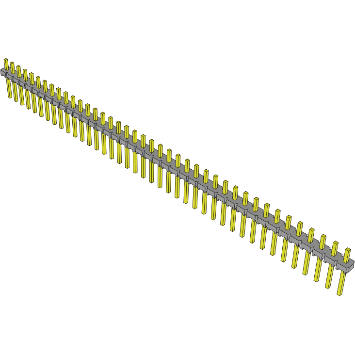Samtec-MTLW-140-07-T-S-115 Steckverbinderleisten und Leiterplattenbuchsen Conn Unshrouded Header HDR 40 POS 2.54mm Solder ST Top Entry Thru-Hole Bulk