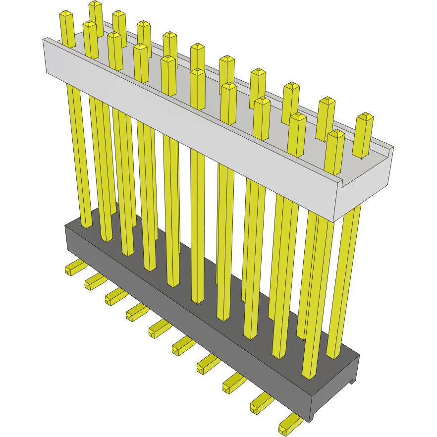 Samtec-HW-10-11-G-D-785-SM Connector Headers and PCB Receptacles Conn Board Stacker HDR 20 POS 2.54mm Solder ST Top Entry SMD Tube