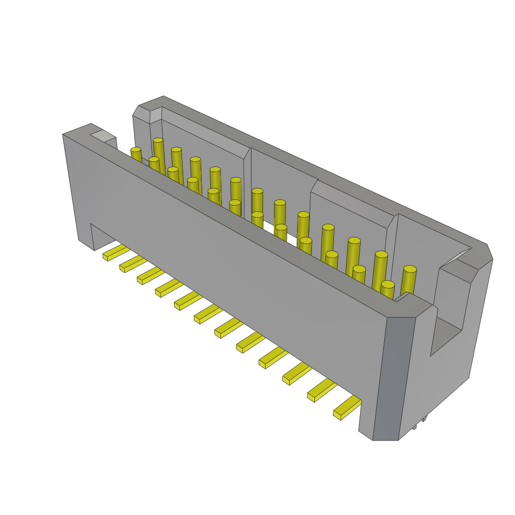Samtec-TFML-112-02-S-D-LC Connector Headers and PCB Receptacles Conn Shrouded Header HDR 24 POS 1.27mm Solder ST Top Entry SMD Tube