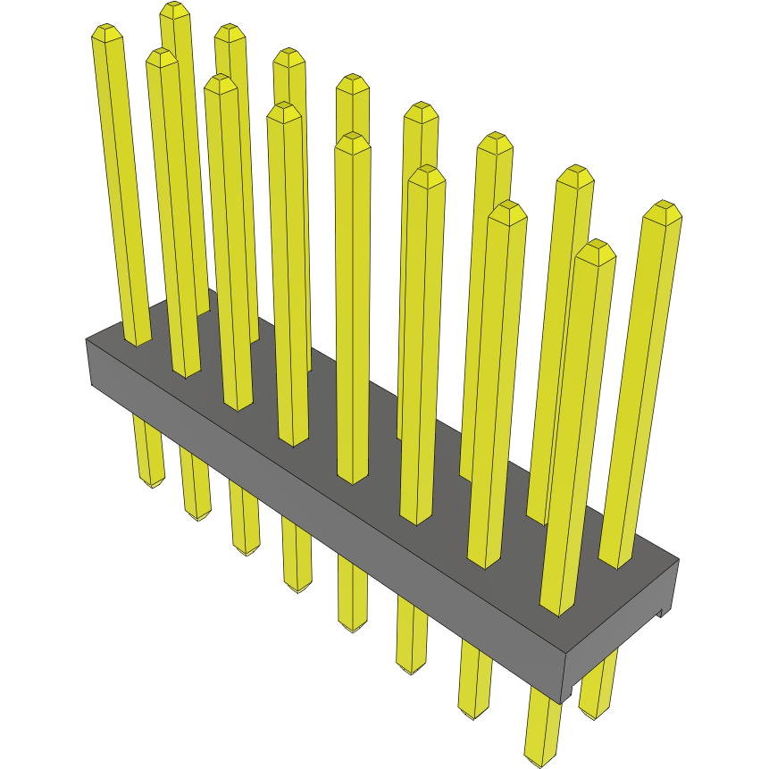 Samtec-MTMM-108-09-S-D-340 Cabezales del conector y receptáculos PCB Conn Unshrouded Header HDR 16 POS 2mm Solder ST Top Entry Thru-Hole Bulk