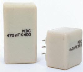 KEMET Corporation-F157AA106K050T Capacitor Film Cap Film 10uF 50V PET 10%( 23 X 12.7 X 10.5mm) L Lead DIP 2.54mm 125°C Bulk
