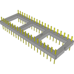 Conn DIP Adapter HDR 40 POS 2.54mm ST Thru-Hole Bulk