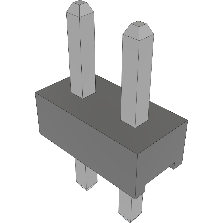 Samtec-MTMM-102-02-T-S-105 Steckverbinderleisten und Leiterplattenbuchsen Conn Unshrouded Header HDR 2 POS 2mm Solder ST Top Entry Thru-Hole Bulk