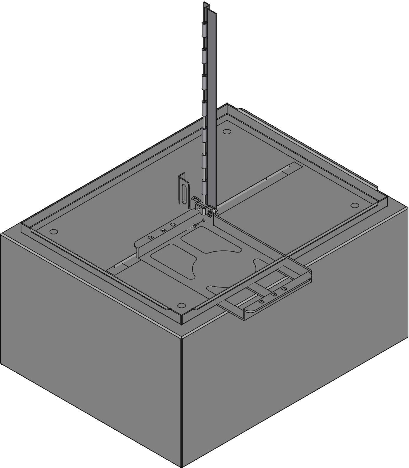 Hammond Manufacturing-1418C10 Kästen, Gehäuse und Gestelle Steel Wall Mount Single Door Enclosure