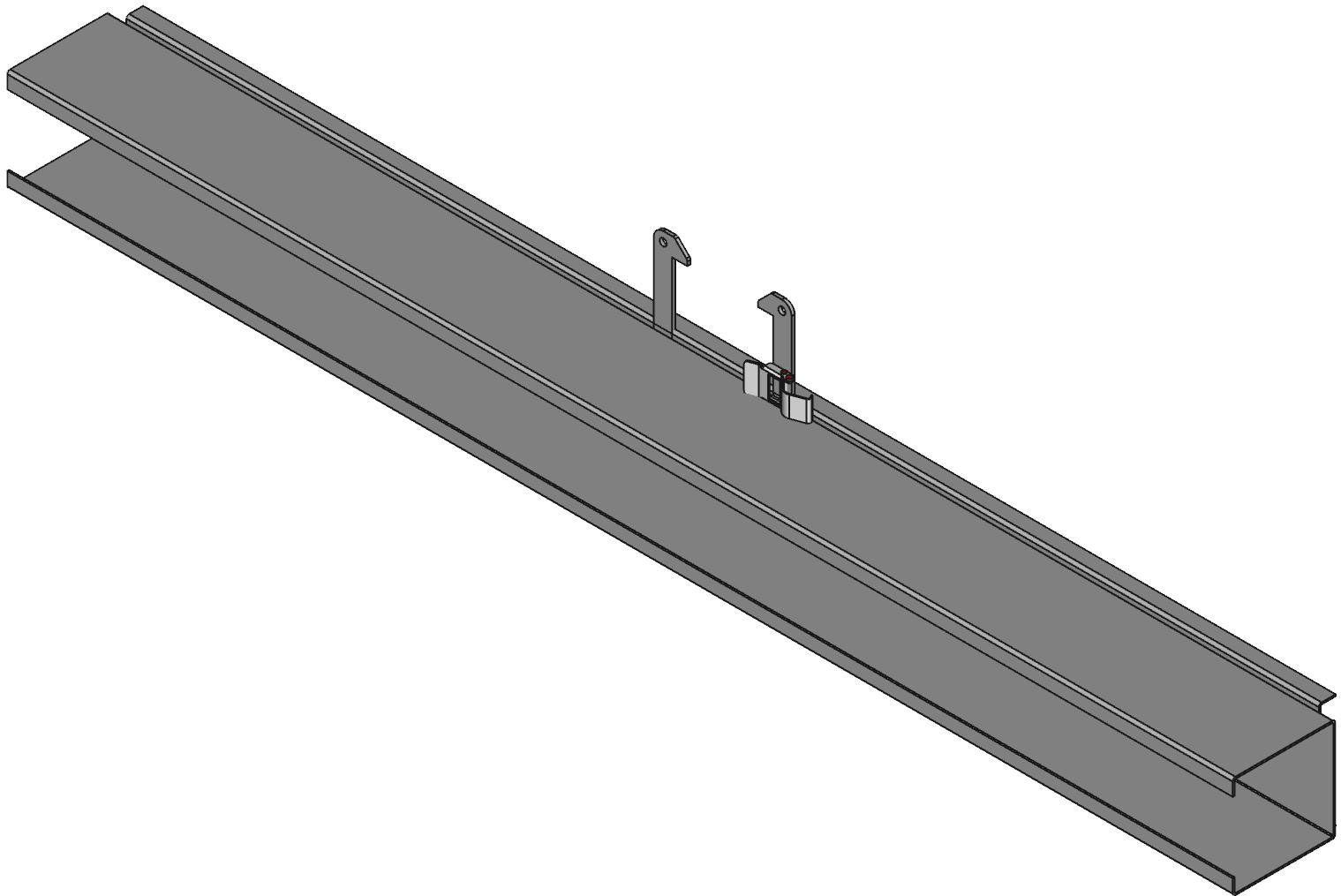 Hammond Manufacturing-1485C48 Conduits de câblage Wiring Ducts Solid Wall Square with Cover Steel Gray