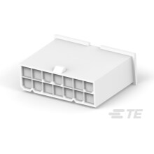 TE Connectivity-1-2296206-4 Carcaza de cables discretos de conector Conn Housing PL 14 POS 4.2mm Crimp ST Cable Mount Natural