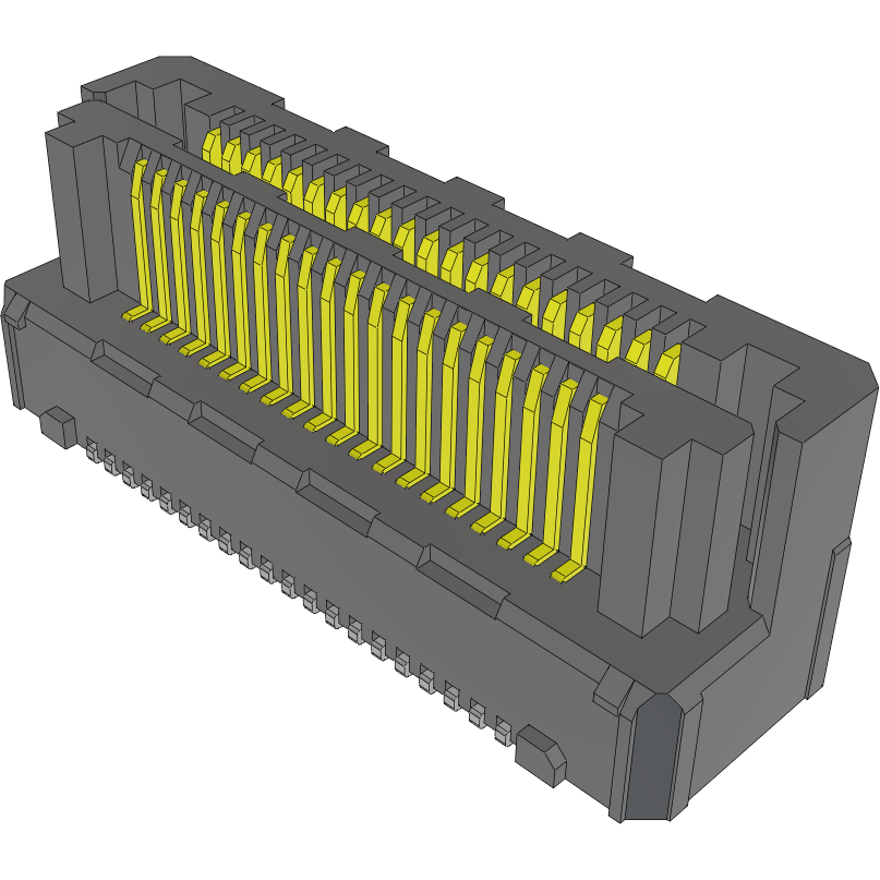 Samtec-LSHM-120-04.0-F-DV-A-N-TR Connector Headers and PCB Receptacles Conn Socket and Terminal Strip HDR/SKT 40 POS 0.5mm Solder ST Top Entry SMD Razor Beam™ T/R