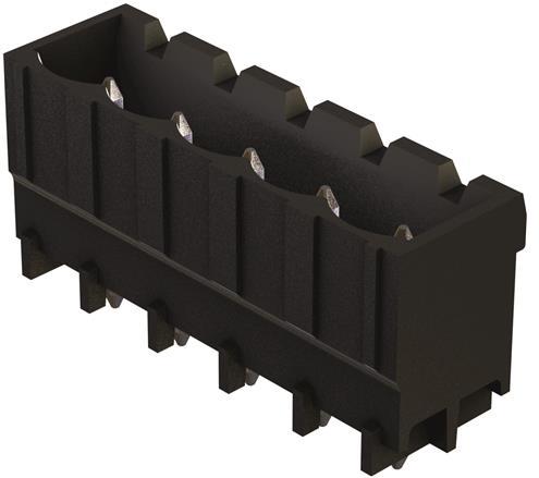 HARTING-14121216001000 Steckverbinderleisten und Leiterplattenbuchsen Conn Shrouded Header (4 Sides) HDR 12 POS 5mm Solder ST Top Entry Thru-Hole har-flexicon® Bulk