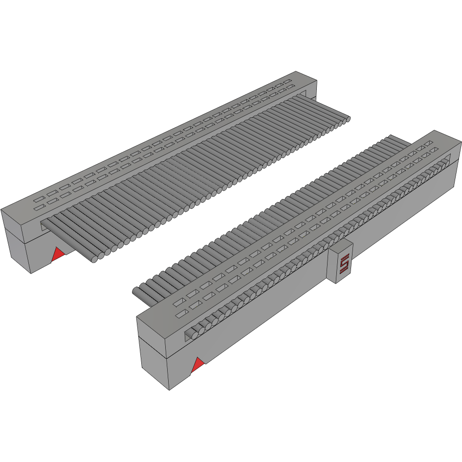 Samtec-FFSD-25-D-15.80-01-N 扁平/带状电缆组件 Cable Assembly 0.401m 30AWG 1.27mm 50 to 50 POS IDC Connector to IDC Connector F-F TIGER EYE™ Bulk