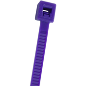 NTE Electronics-04-11507 Attache-câble Cable Ties, Standard Locking Nylon Purple 77.78mm Bag