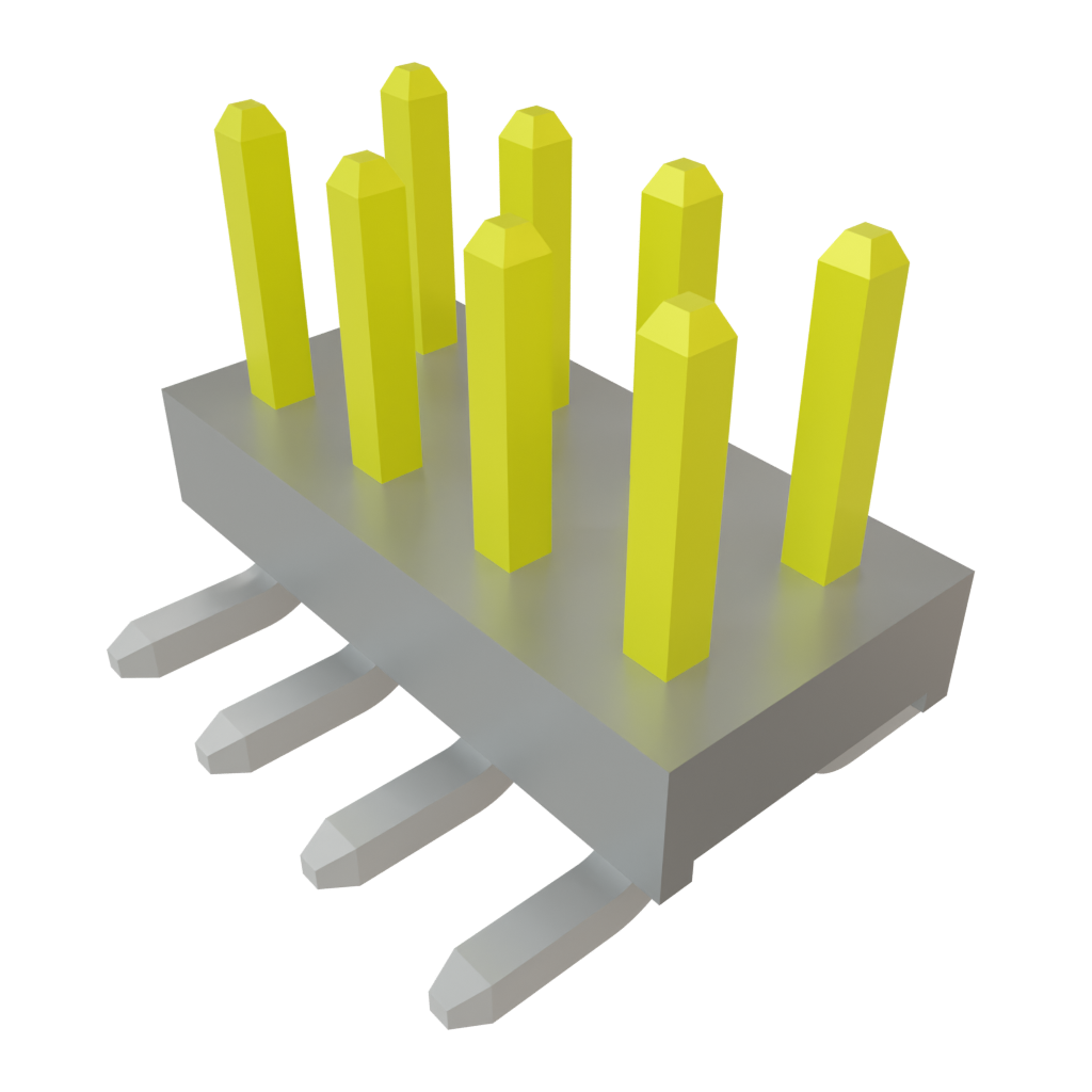 Samtec-TMM-104-01-S-D-SM Steckverbinderleisten und Leiterplattenbuchsen Conn Unshrouded Header HDR 8 POS 2mm Solder ST Top Entry SMD Tube