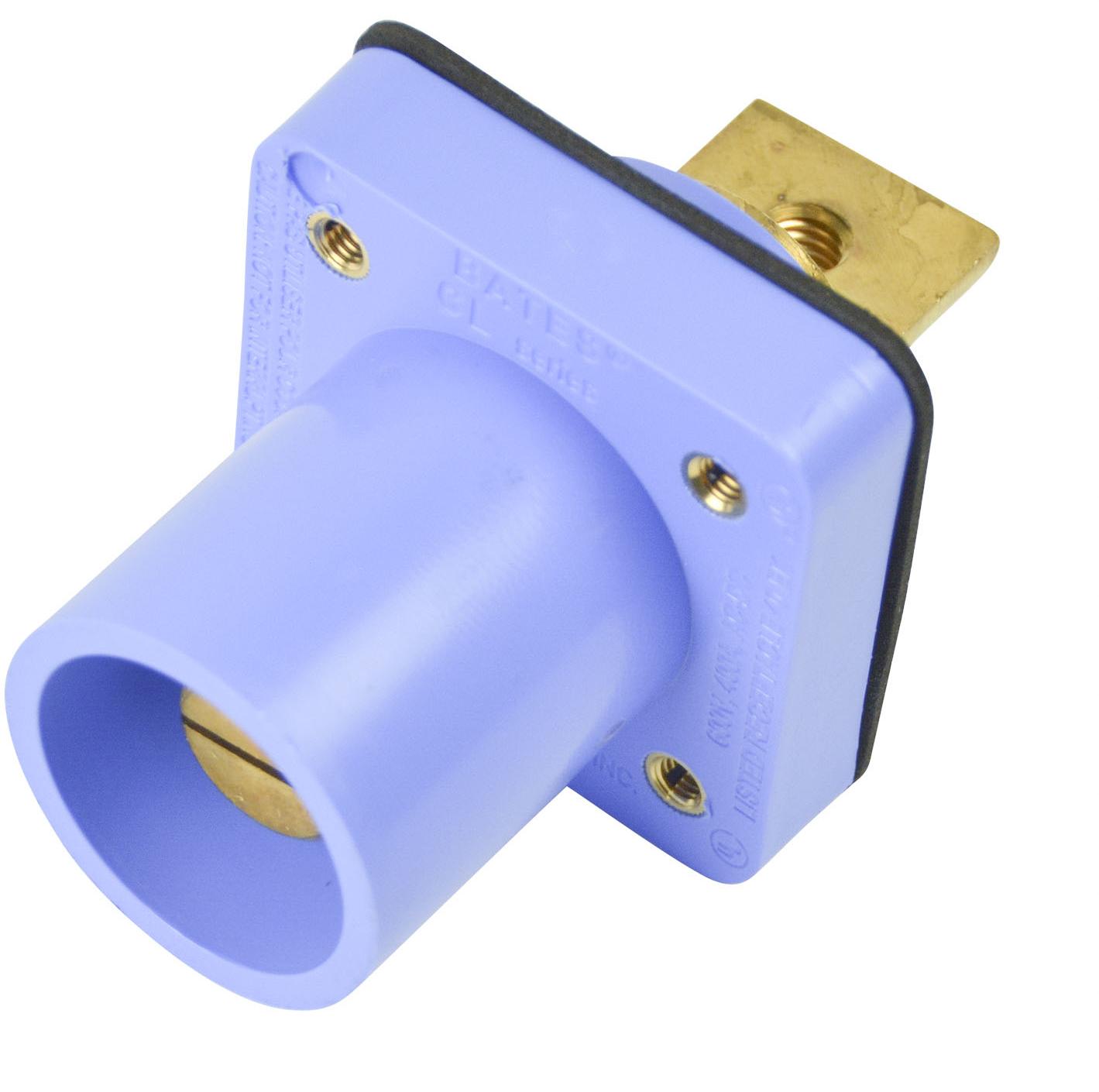 Marinco-CL40MRB-BB-D Steckverbinder CL Series Panel Mounts Inlet (400A / 600V) Male Bus Bar - Blue (D)