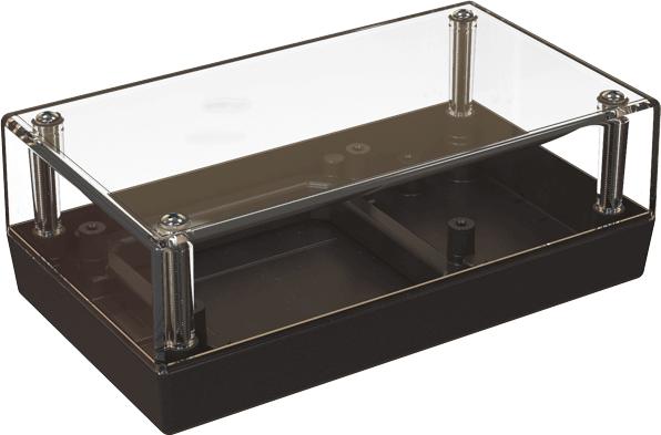 Serpac Electronic Enclosures-152RCAC,BK Kästen, Gehäuse und Gestelle Clear Top Desktop Enclosure with Access Compartment, 5.62x3.25x2.00in.	 <h4><strong>CALIFORNIA&nbsp;PROPOSITION</strong> ⚠️<strong>65&nbsp;WARNING</strong>⚠️</h4>