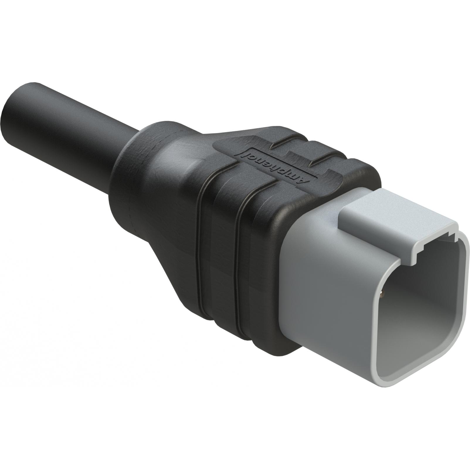 Amphenol-AT04GY-6P-N-TPE-M5 Montajes de cables, otros Cable Assembly Molded 5m 18AWG Wire to Board 6 POS M Box