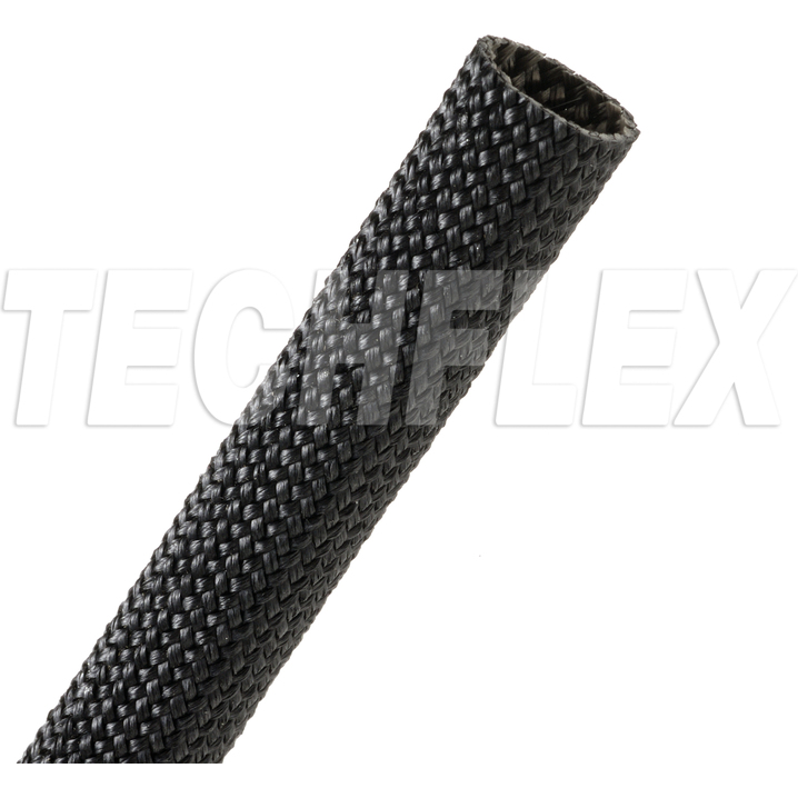 Techflex, Inc-FGN0.38BK null Expandable Sleeving Resin Coated Fiberglass Black Spool