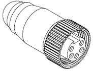 Molex-DN150L Conector circular Conn Circular SKT 5 POS ST 5 Terminal 1 Port Mini-Change®