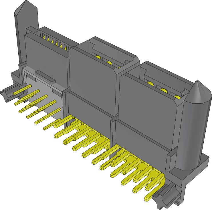 Samtec-LPHS-04-16-L-RT2-GP Steckverbinderleisten und Leiterplattenbuchsen 30 Amp Signal/Power Combo Socket Strip