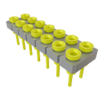 Conn Socket Strip SKT 14 POS 2.54mm Solder ST Top Entry Thru-Hole Tube